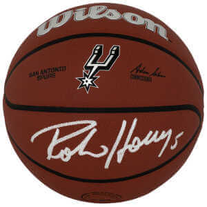 Robert Horry Signed San Antonio Spurs Logo Wilson NBA Basketball