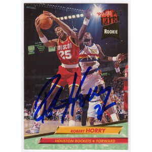 Robert Horry Signed Houston Rockets 1992 Fleer Ultra Rookie Basketball Card #271