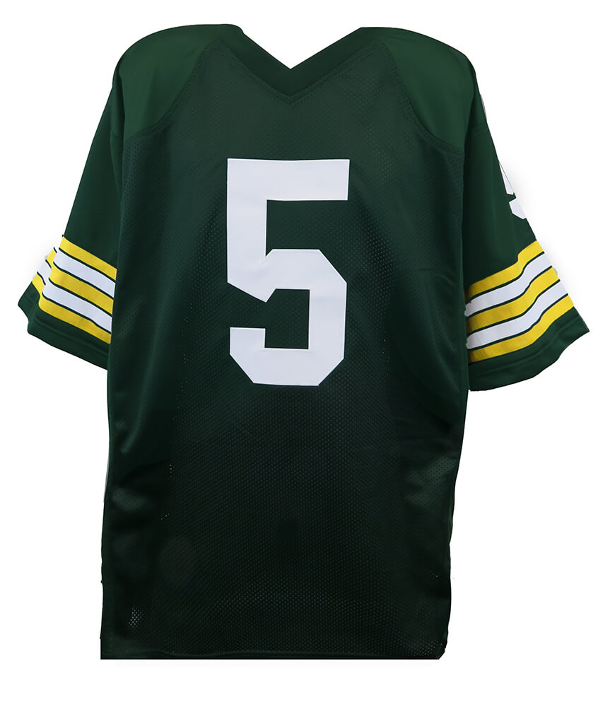 Green Bay Packers Paul Hornung Signed Green Throwback Jersey - JSA