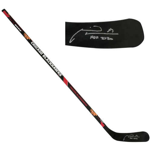 Marian Hossa Signed Chicago Blackhawks Franklin 48-Inch Left-Handed Full Size Hockey Stick w/HOF 2020 - Image 2