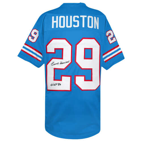 Ken Houston Signed Powder Blue Throwback Custom Football Jersey w/HOF'86