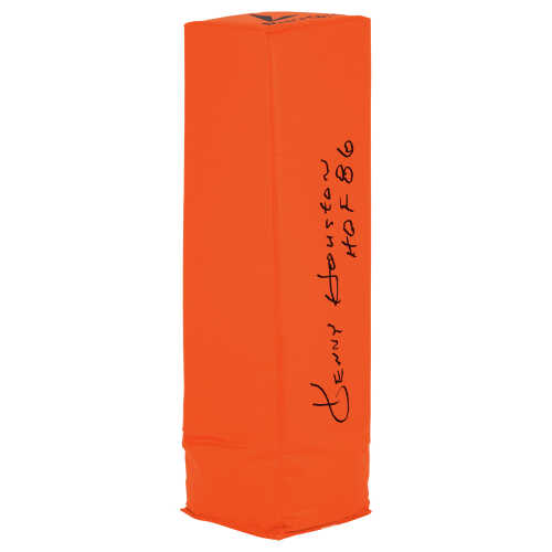 Ken Houston Signed BSN Orange Football Endzone Pylon w/HOF'86