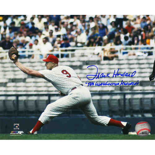 Frank Howard Signed Senators Fielding 8x10 Photo w/The Washington Monument