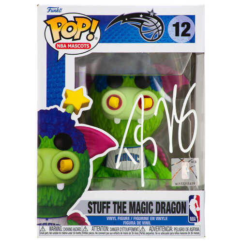 Dwight Howard Signed Orlando Magic Stuff The Magic Dragon NBA Mascot Funko Pop Doll #12