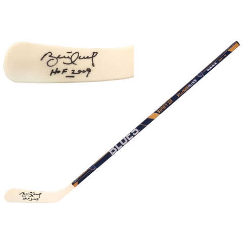 Brett Hull Signed Franklin St. Louis Blues Logo 48 Inch Full Size Hockey Stick w/HOF 2009 - Image 2