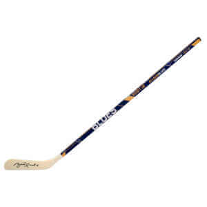 Brett Hull Signed Franklin St. Louis Blues Logo 48 Inch Full Size Hockey Stick