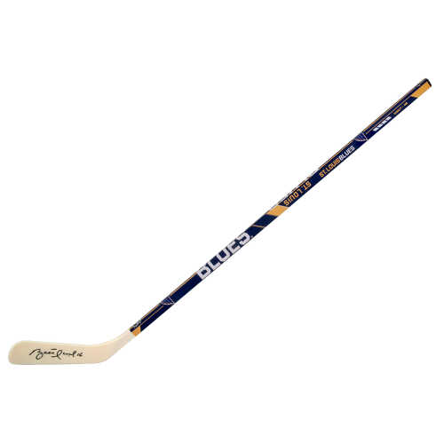 Brett Hull Signed Franklin St. Louis Blues Logo 48 Inch Full Size Hockey Stick
