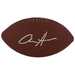 Aidan Hutchinson Signed Wilson Super Grip Full Size NFL Football
