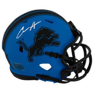Aidan Hutchinson Signed Detroit Lions RAVE Riddell Speed Mini Helmet