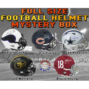 Schwartz Sports Football Star Signed Mystery Full Size Helmet – Series 27 (Limited to 50)
