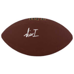 Nico Iamaleava Signed Wilson Super Grip Full Size NFL Football
