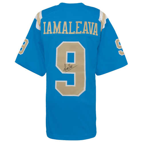 Nico Iamaleava Signed Blue Custom College Football Jersey