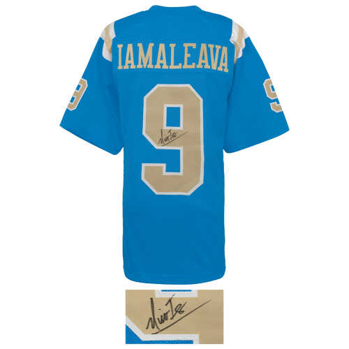 Nico Iamaleava Signed Blue Custom College Football Jersey - Image 2