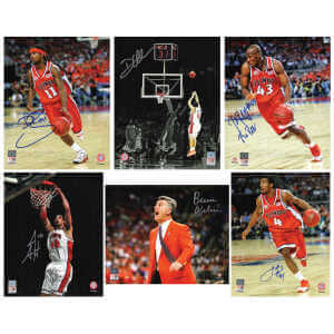 2005 Illinois Fighting Illini Basketball Signed Individual Illinois Basketball 8x10 Photo (Set of 6 Photos)