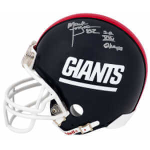 Mark Ingram Signed New York Giants Throwback Riddell (VSR4) Mini Helmet w/SB XXV Champs