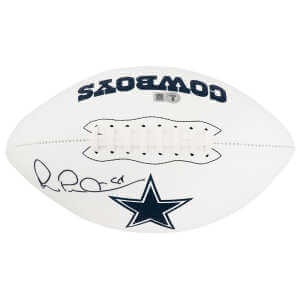 Michael Irvin Signed Dallas Cowboys Franklin White Logo Football - (Beckett)