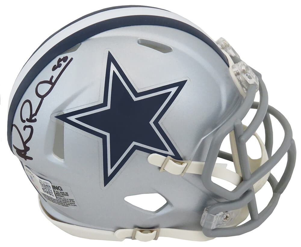 Trevon Diggs Signed Cowboys White ICE Speed Mini Helmet (JSA)