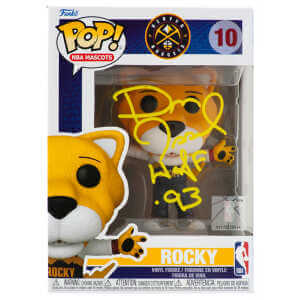Dan Issel Signed Denver Nuggets 'Rocky' Mascot Funko Pop Doll #10 w/HOF'93