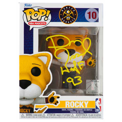 Dan Issel Signed Denver Nuggets 'Rocky' Mascot Funko Pop Doll #10 w/HOF'93