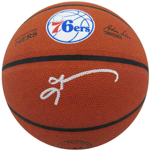 Allen Iverson Signed Wilson Philadelphia 76ers Logo NBA Basketball