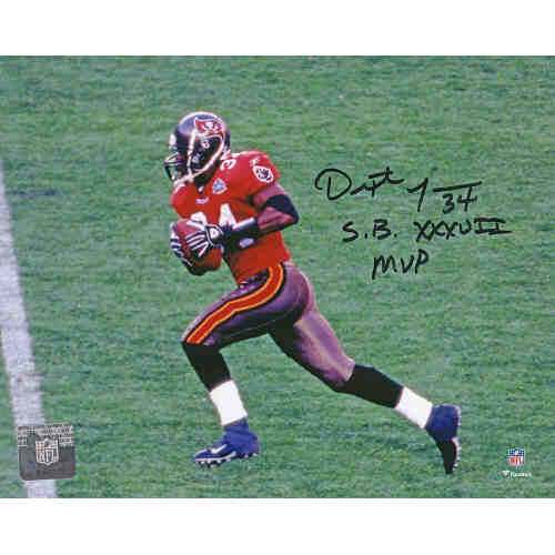 Dexter Jackson Signed Tampa Bay Buccaneers Action 8x10 Photo w/SB XXXVII MVP