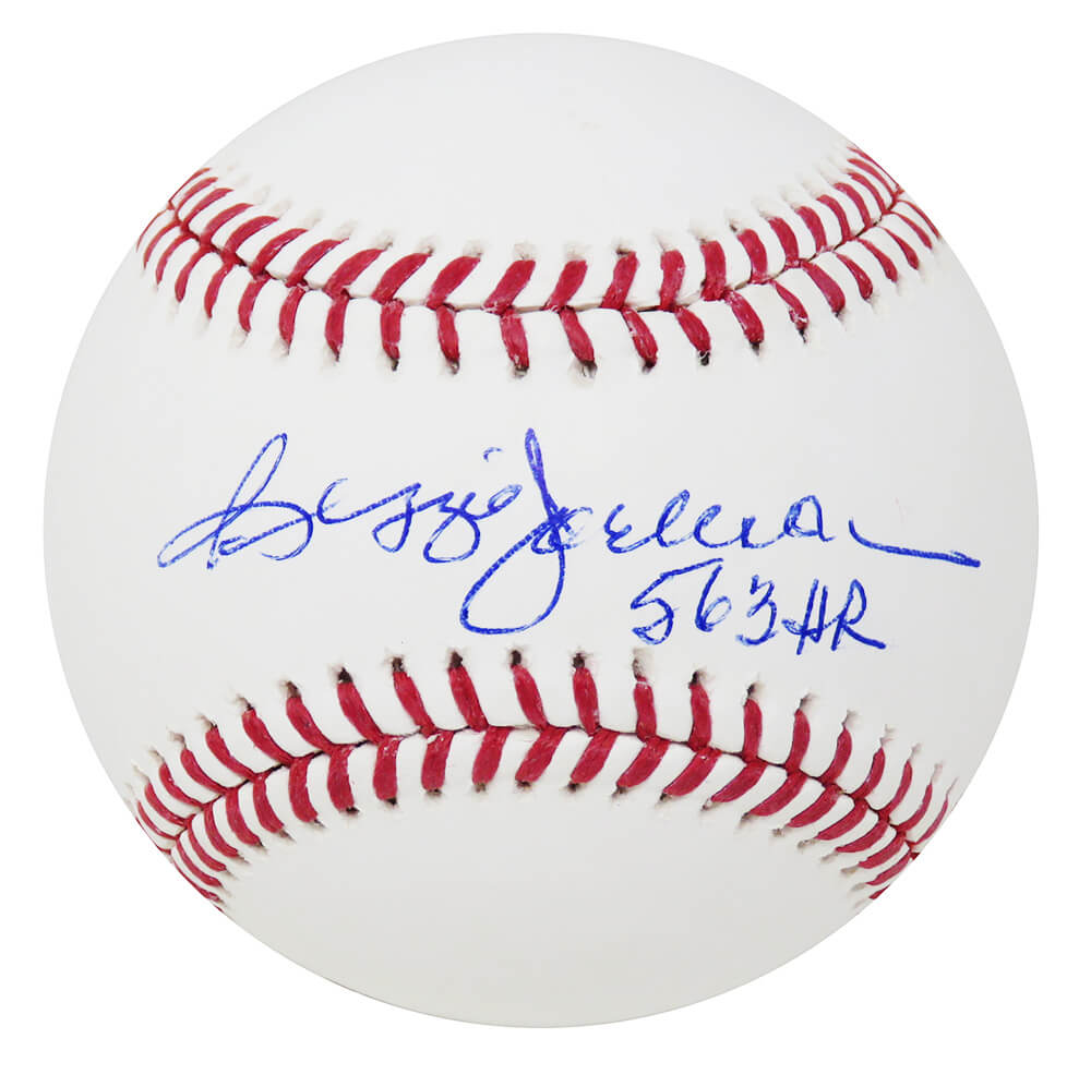 Reggie Jackson 563 HR Autographed Official MLB Baseball - BAS COA