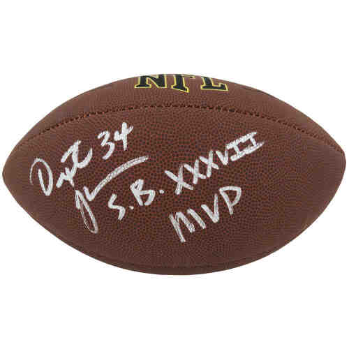 Dexter Jackson Signed Wilson Super Grip Full Size NFL Football w/SB XXXVII MVP
