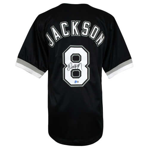 Bo Jackson Signed Black Custom Baseball Jersey - (Beckett)