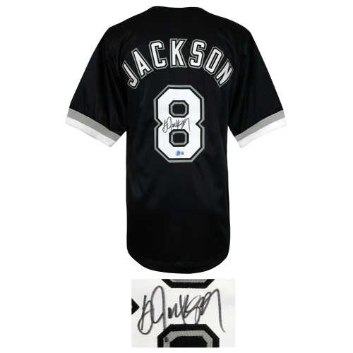 Bo Jackson Signed Black Custom Baseball Jersey - (Beckett) - Image 2