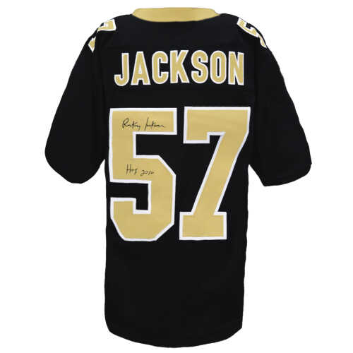 Rickey Jackson Signed Black Custom Football Jersey w/HOF 2010