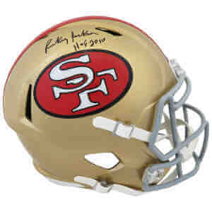 Rickey Jackson Signed San Francisco 49ers Throwback Riddell Full Size Speed Replica Helmet w/HOF 2010