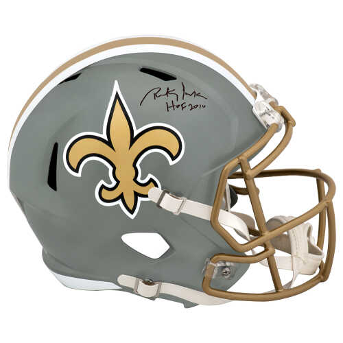 Rickey Jackson Signed New Orleans Saints FLASH Riddell Full Size Speed Replica Helmet w/HOF 2010