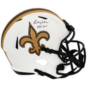 Rickey Jackson Signed New Orleans Saints LUNAR Riddell Full Size Speed Replica Helmet w/HOF 2010