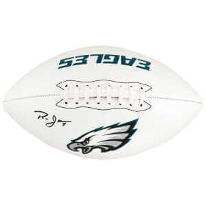 Ron Jaworski Signed Philadelphia Eagles Franklin White Logo Football