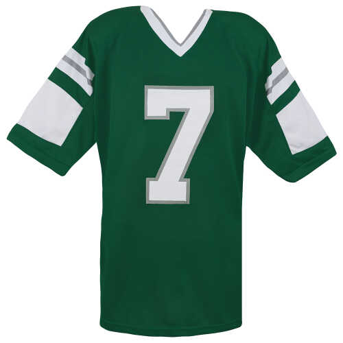 Ron Jaworski Signed Green Throwback Custom Football Jersey - Image 2