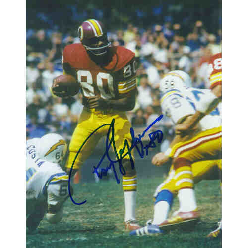 Roy Jefferson Signed Redskins Action vs Chargers 8x10 Photo