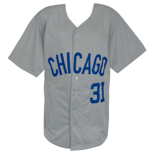 Fergie Jenkins Signed Grey Custom Basball Jersey w/HOF'91 - (PSA) - Image 3