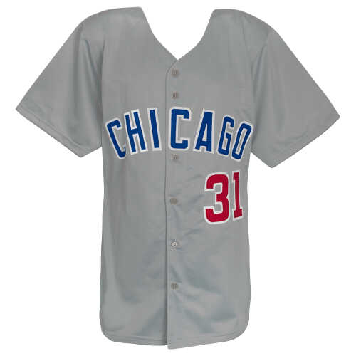 Fergie Jenkins Signed Grey Custom Basball Jersey w/HOF'91 - (Beckett) - Image 3