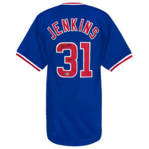 Fergie Jenkins Signed Blue Custom Basball Jersey w/HOF'91 - (Beckett)