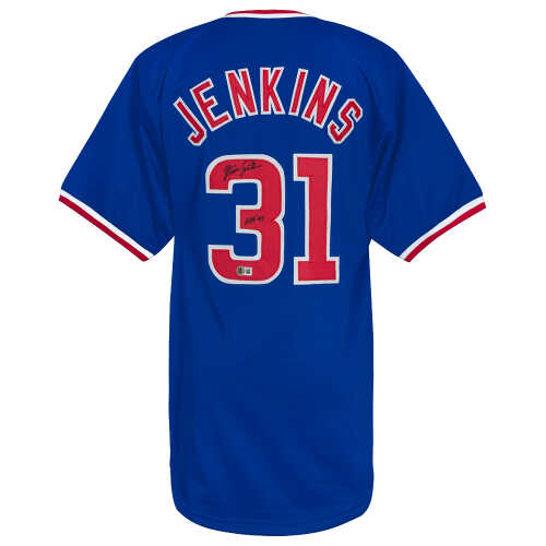 Fergie Jenkins Signed Blue Custom Basball Jersey w/HOF'91 - (Beckett)