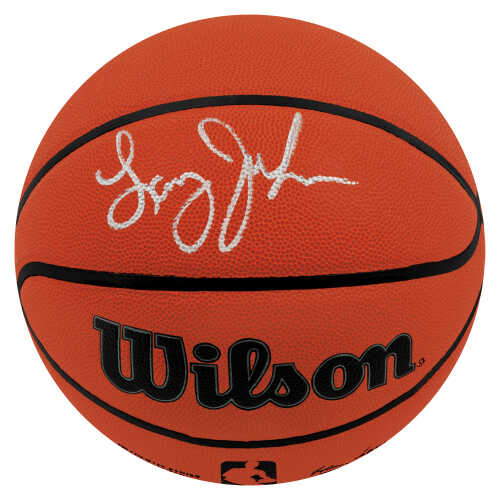 Larry Johnson Signed Wilson Indoor/Outdoor NBA Basketball