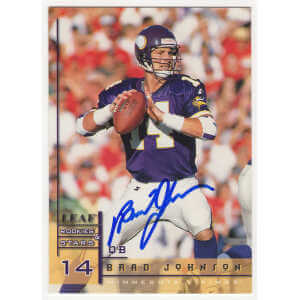 Brad Johnson Signed Football Trading Card (various cards)