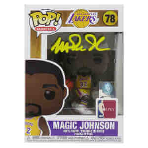 Magic Johnson Signed Los Angeles Lakers Funko Pop Doll #78