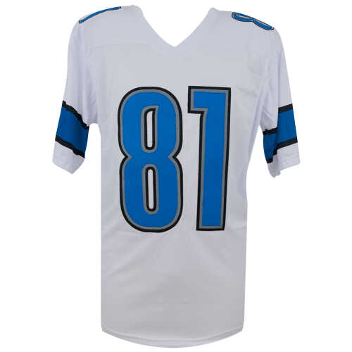 Calvin Johnson Signed White Custom Football Jersey w/HOF'21 - (JSA) - Image 3