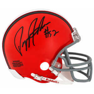 Pepper Johnson Signed Cleveland Browns Riddell (VSR4) Mini Helmet