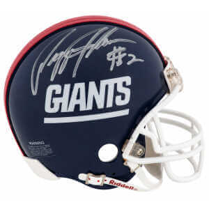 Pepper Johnson Signed New York Giants Throwback Riddell (VSR4) Mini Helmet