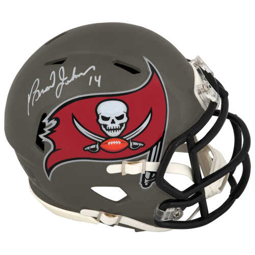 Brad Johnson Signed Tampa Bay Buccaneers (Current Style) Riddell Speed Mini Helmet