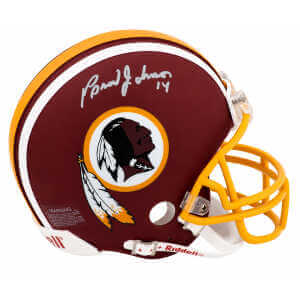 Brad Johnson Signed Washington Throwback Riddell (VSR4) Mini Helmet