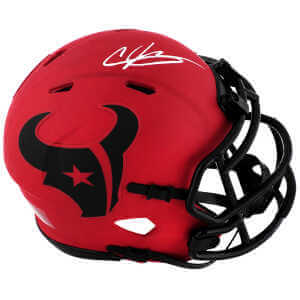 Andre Johnson Signed Houston Texans RAVE Riddell Speed Mini Helmet - (In White)