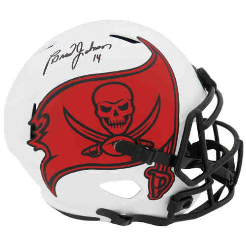 Brad Johnson Signed Tampa Bay Buccaneers Lunar Eclipse Riddell Full Size Speed Replica Helmet